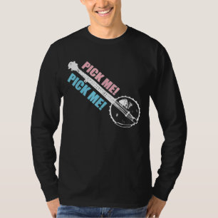 Banjo for Men Blue Grass T-shirt