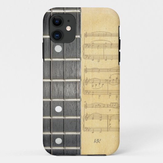 Banjo Fretboard Sheet Music iPhone 5 Hoesje (Achterkant)