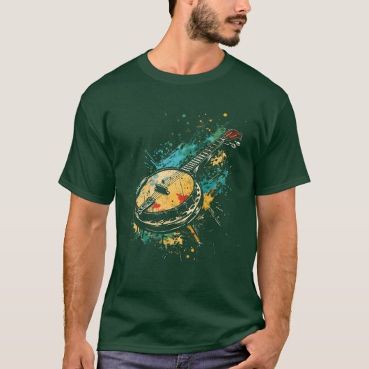 Banjo Graffiti funny T-shirt (Voorkant)