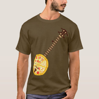 Banjo Guitar Pizza T-shirt