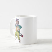 Banjo (Guitar) Player Cat, Louis Wain Koffiemok (Voorkant links)