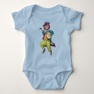 Banjo (Guitar) Player Cat, Louis Wain Romper