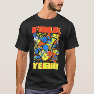 Banjo Guitar Player Folk Ja T-shirt