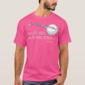 Banjo haalt hem op met de strings Bluegrass Guitar T-shirt
