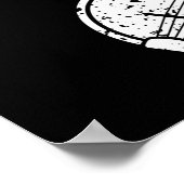 Banjo Heartbeat Bluegrass Gift Country Music Banjo Poster (Hoek)