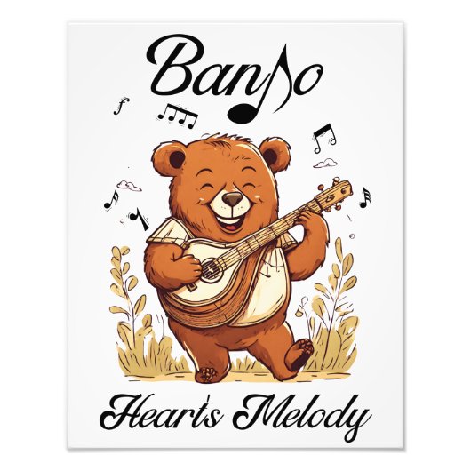 Banjo Heart's Melody Foto Afdruk (Voorkant)