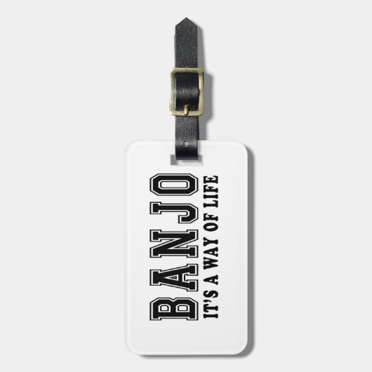 Banjo Het is een manier van leven Bagagelabel (Voorkant verticaal)