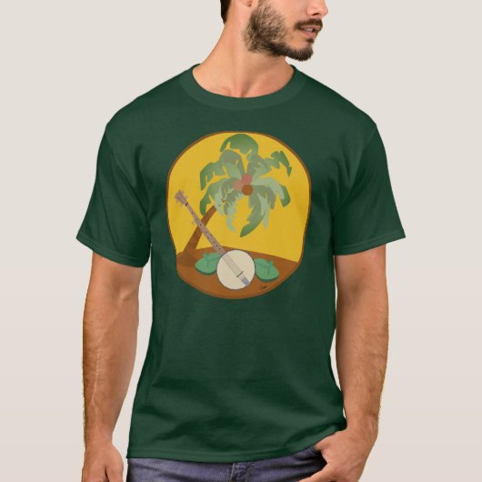 Banjo in Paradise T-shirt (Voorkant)