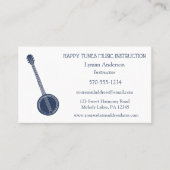 Banjo Instructor Teacher Bluegrass Musician Custom Visitekaartje (Voorkant)