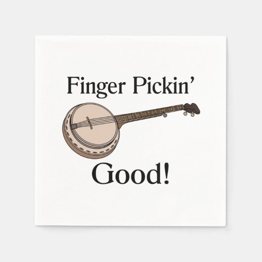 Banjo is Finger Pickin Good Servet (Voorkant)