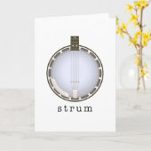 banjo kaart (Gele Bloem)