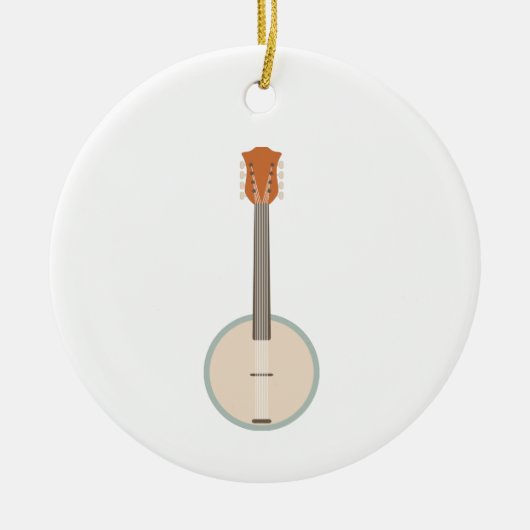 Banjo Keramisch Ornament (Voorkant)