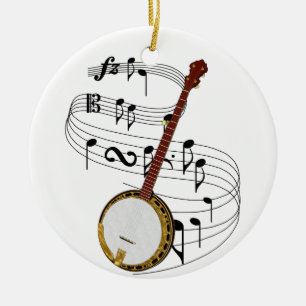 Banjo Keramisch Ornament