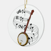 Banjo Keramisch Ornament (Links)