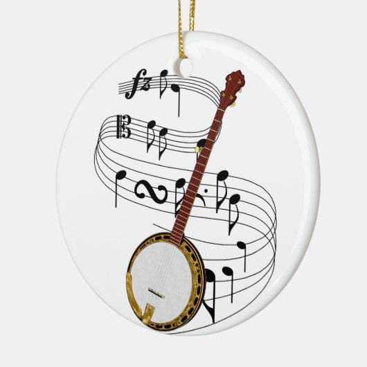 Banjo Keramisch Ornament (Links)