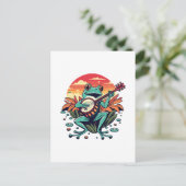 Banjo Kikker Briefkaart (Staand voorkant)