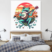 Banjo Kikker Canvas Afdruk (Insitu (Slaapkamer))