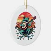 Banjo Kikker Keramisch Ornament (Rechts)