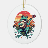 Banjo Kikker Keramisch Ornament (Links)