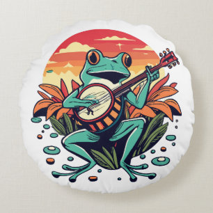Banjo Kikker Rond Kussen