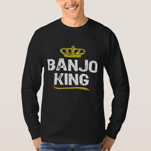 Banjo King Men Boys Player Cool T-shirt (Voorkant)