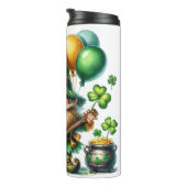 Banjo Leprechaun St. Patrick's Day Thermische Tumb Thermosbeker (Geroteerd rechts)