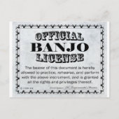 Banjo-licentie Briefkaart (Voorkant)