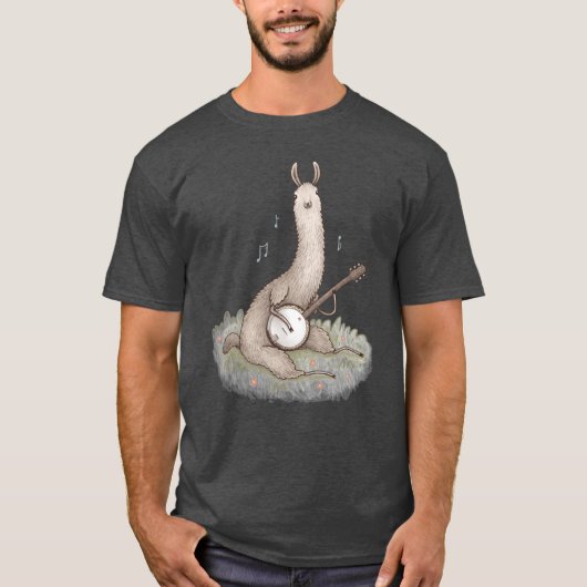 Banjo Llama gift gift T-shirt (Voorkant)