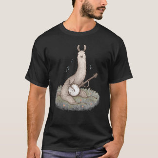Banjo Llama retro T-shirt