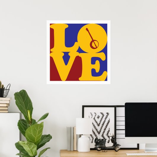 Banjo Love Poster (Thuiskantoor)