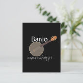 Banjo maakt me gelukkig briefkaart (Staand voorkant)