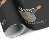 Banjo maakt me gelukkig cadeaupapier (Rol Hoek)