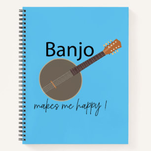 Banjo Maakt Me Gelukkig Muziek Notitieboek