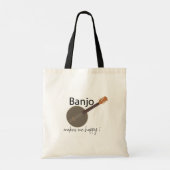 Banjo maakt me gelukkig tote bag (Achterkant)