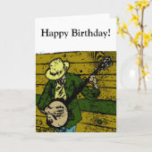 Banjo Man Kaart (Gele Bloem)