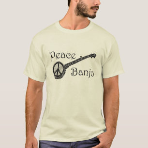 Banjo met het Vredesteken T-shirt