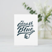 Banjo Mijn glas is blauw Briefkaart (Staand voorkant)