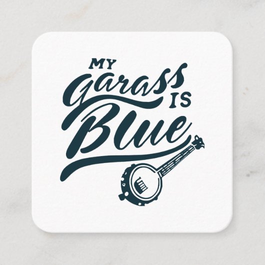 Banjo Mijn glas is blauw Vierkante Visitekaartje (Voorkant)