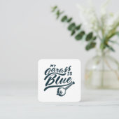 Banjo Mijn glas is blauw Vierkante Visitekaartje (Staand voorkant)