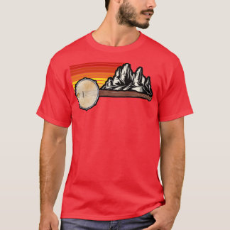 Banjo Mountains Bluegrass Folk Music Banjo T-shirt