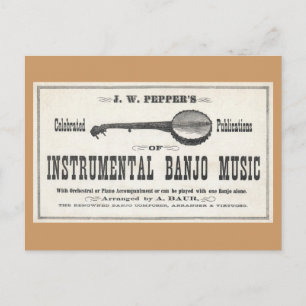 Banjo Music Briefkaart
