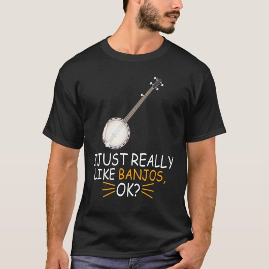 Banjo Music I Net als Banjos OK T-shirt (Voorkant)