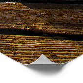 Banjo Music Instrument on Wood Poster (Hoek)