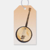 Banjo Music Instruments Pack met cadeautjes Labels Cadeaulabel (Achterkant)