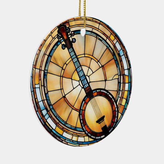 Banjo Music Keramisch Ornament (Rechts)