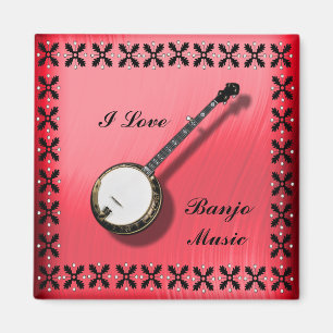BANJO-MUSIC MAGNEET