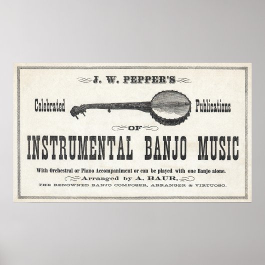 Banjo Music Poster (Voorkant)