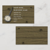 Banjo - Music Visitekaartje (Voorkant / Achterkant)