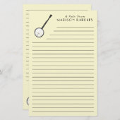 Banjo Musician Music Teacher Briefpapier (Voorkant / Achterkant)