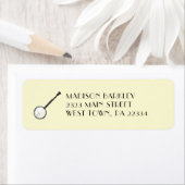 Banjo Musician Music Teacher Etiket (Insitu)